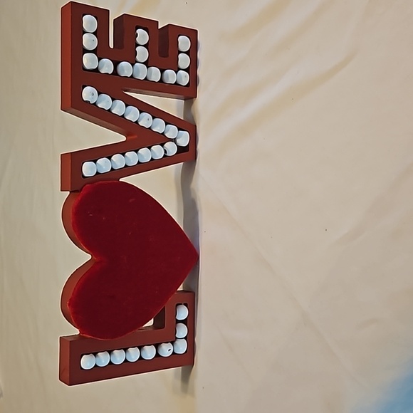 Better Living Brands LLC Valentine Beaded Velvet LOVE table Top 3-D  Home Accent - Picture 13 of 17